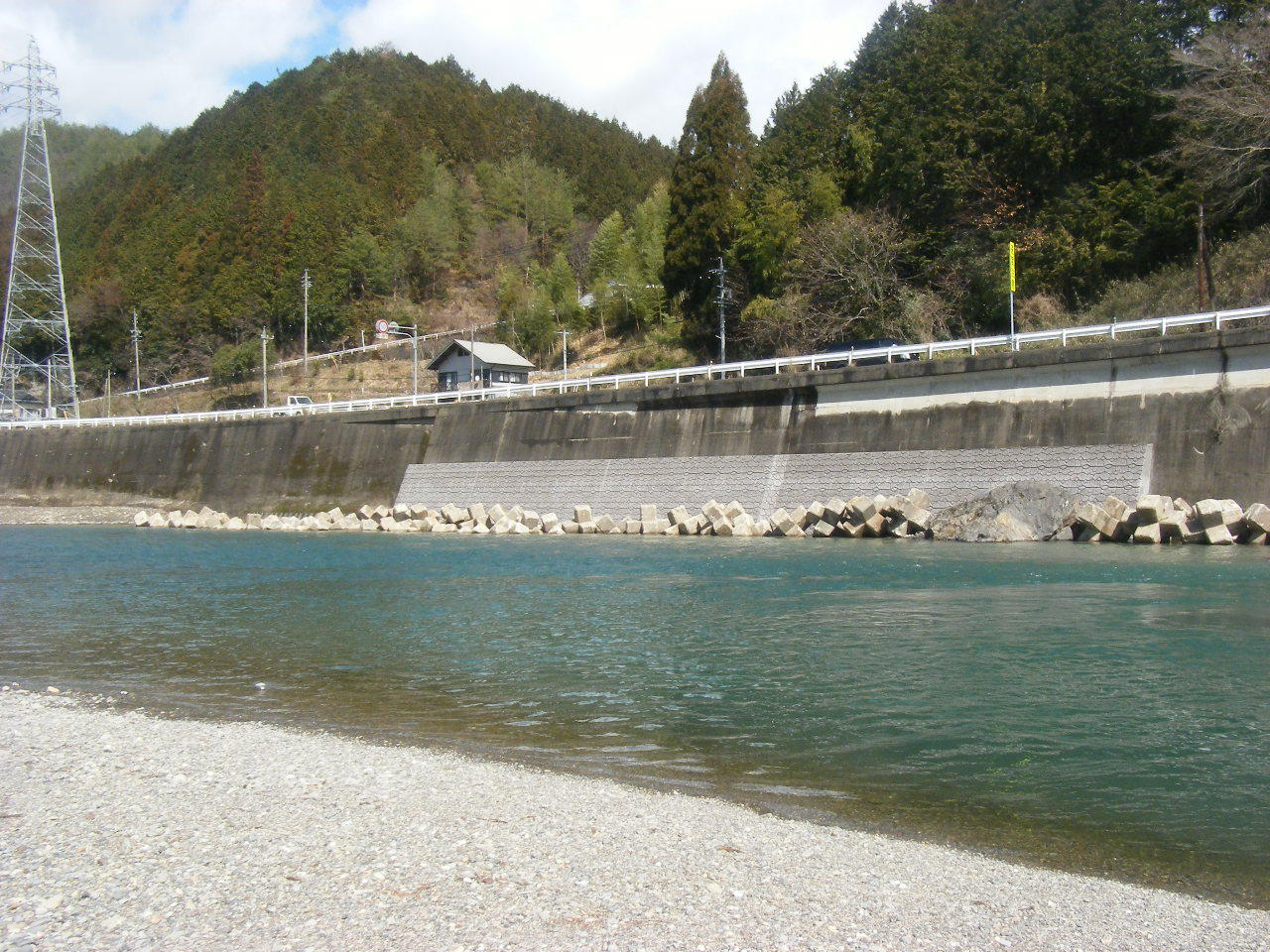 水口建設、深戸河川棚村