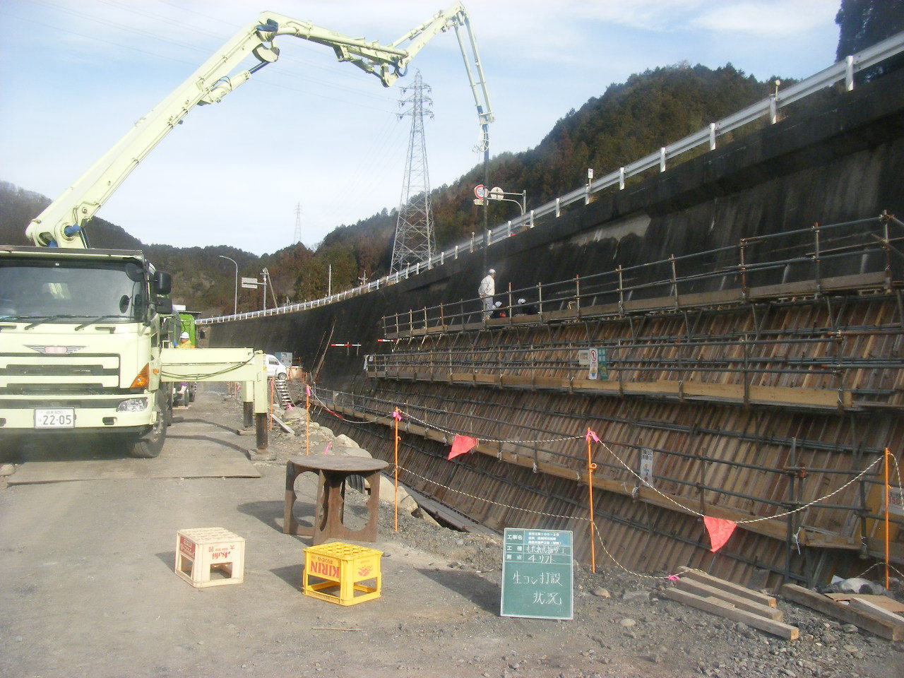水口建設、深戸河川棚村
