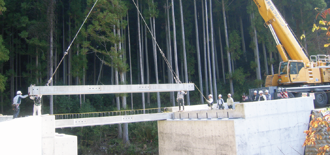 水口建設,橋梁工事